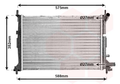 VAN WEZEL Radiators, Motora dzesēšanas sistēma 18002220